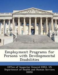 bokomslag Employment Programs for Persons with Developmental Disabilities