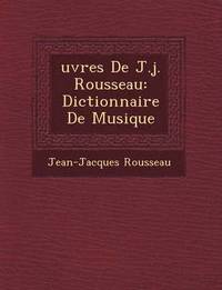 bokomslag Uvres de J.J. Rousseau