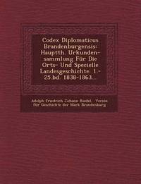 bokomslag Codex Diplomaticus Brandenburgensis