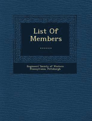 List of Members ...... 1