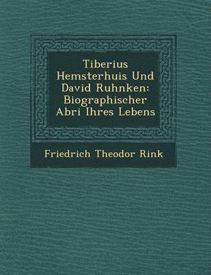 bokomslag Tiberius Hemsterhuis Und David Ruhnken