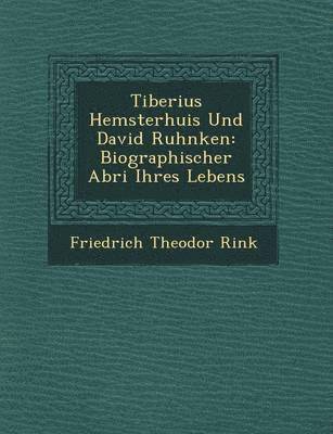 bokomslag Tiberius Hemsterhuis Und David Ruhnken