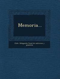 bokomslag Memoria...