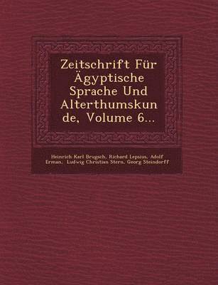 bokomslag Zeitschrift Fur Agyptische Sprache Und Alterthumskunde, Volume 6...