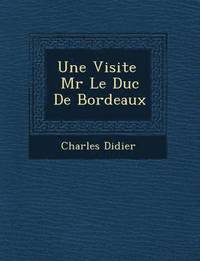bokomslag Une Visite MR Le Duc de Bordeaux