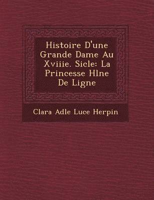 bokomslag Histoire D'Une Grande Dame Au Xviiie. Si Cle