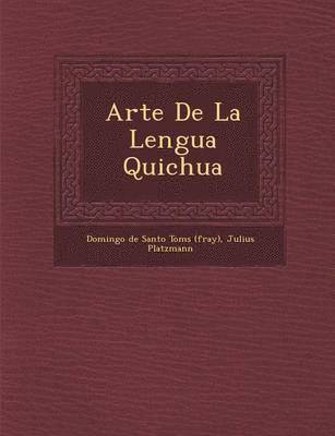 Julius Platzmann, Domingo de Santo Tom& - Arte De La Lengua Quichua, Häftad