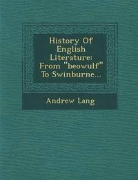 bokomslag History Of English Literature