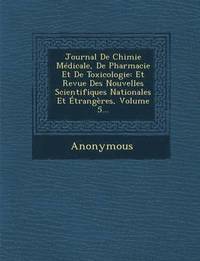 bokomslag Journal de Chimie Medicale, de Pharmacie Et de Toxicologie