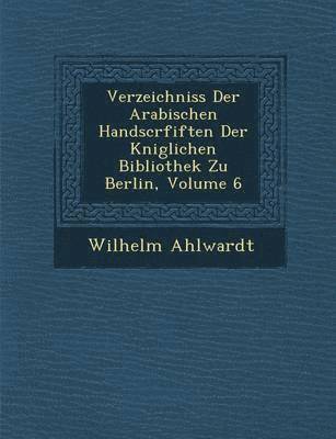 bokomslag Verzeichniss Der Arabischen Handscrfiften Der K&#65533;niglichen Bibliothek Zu Berlin, Volume 6