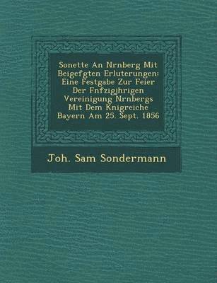 bokomslag Sonette an N Rnberg Mit Beigef Gten Erl Uterungen