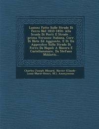 bokomslag Lozioni Fatte Sulle Strade Di Ferro Nel 1833-1854