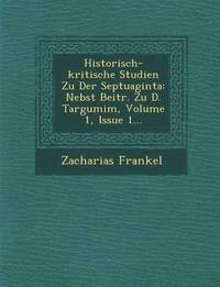 bokomslag Historisch-Kritische Studien Zu Der Septuaginta