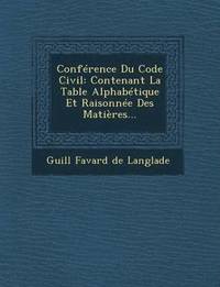 bokomslag Conference Du Code Civil