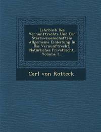 bokomslag Lehrbuch Des Vernunftrechts Und Der Staatswissenschaften