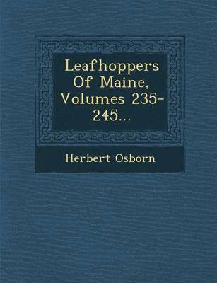 bokomslag Leafhoppers of Maine, Volumes 235-245...