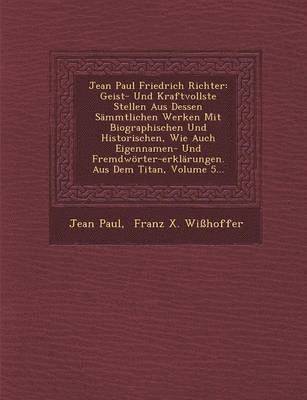 bokomslag Jean Paul Friedrich Richter