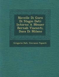 bokomslag Novelle Di Goro Di Stagio Dati