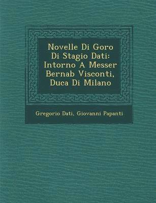 bokomslag Novelle Di Goro Di Stagio Dati