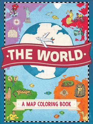 bokomslag World: A Map Coloring Book