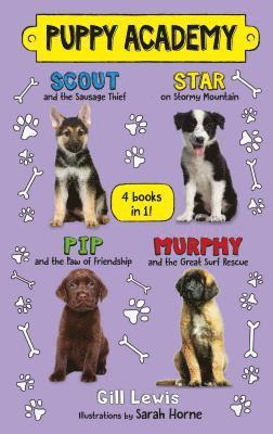 Puppy Academy Bindup Books 1-4: Scout And The Sausage Thief, Star On Stormy Mountain, Pip And The Paw Of Friendship, Murphy And The Great Surf Rescue 1