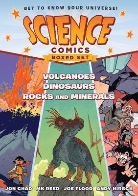 Science Comics Boxed Set: Volcanoes, Dinosaurs, and Rocks and Minerals 1