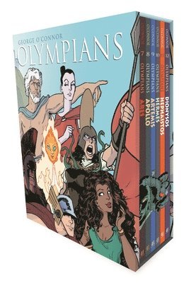 bokomslag Olympians Boxed Set Books 7-12: Ares, Apollo, Artemis, Hermes, Hephaistos, and Dionysos