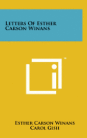 bokomslag Letters of Esther Carson Winans