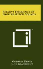 bokomslag Relative Frequency of English Speech Sounds