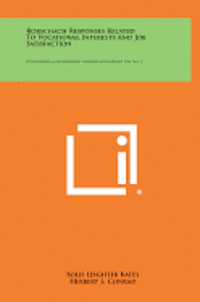 bokomslag Rorschach Responses Related to Vocational Interests and Job Satisfaction: Psychological Monographs, General and Applied, V64, No. 3