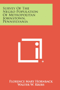 bokomslag Survey of the Negro Population of Metropolitan Johnstown, Pennsylvania