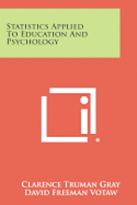 bokomslag Statistics Applied to Education and Psychology