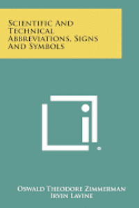 bokomslag Scientific and Technical Abbreviations, Signs and Symbols