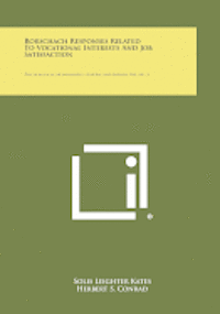 bokomslag Rorschach Responses Related to Vocational Interests and Job Satisfaction: Psychological Monographs, General and Applied, V64, No. 3