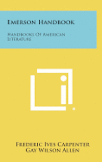 bokomslag Emerson Handbook: Handbooks of American Literature