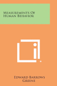 bokomslag Measurements of Human Behavior