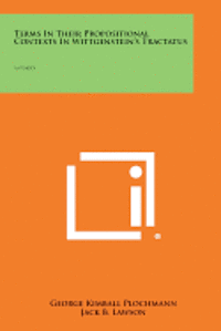 bokomslag Terms in Their Propositional Contexts in Wittgenstein's Tractatus: An Index