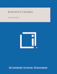 Evaluative Criteria: 1950 Edition 1