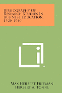 bokomslag Bibliography of Research Studies in Business Education, 1920-1940