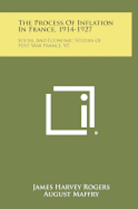 bokomslag The Process of Inflation in France, 1914-1927: Social and Economic Studies of Post War France, V2