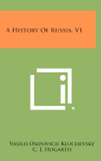 bokomslag A History of Russia, V1