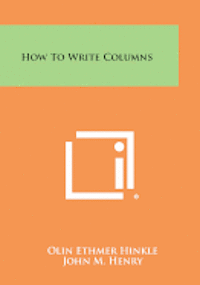 bokomslag How to Write Columns