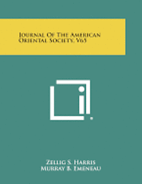 bokomslag Journal of the American Oriental Society, V65