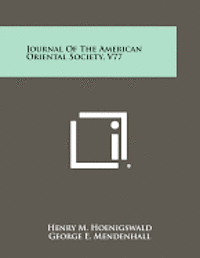 bokomslag Journal of the American Oriental Society, V77