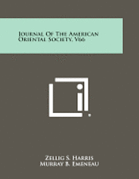 Journal of the American Oriental Society, V66 1