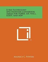 bokomslag X-Ray Fluorescent Spectrometer Conversion Tables for Topaz, Lif, Nacl, Eddt, and Adp