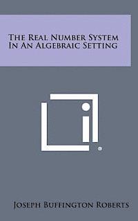 The Real Number System in an Algebraic Setting 1