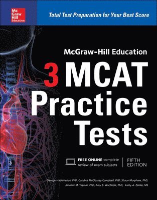 McGraw-Hill Education 3 MCAT Practice Tests, Third Edition 1