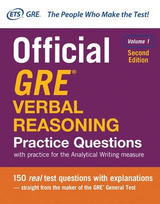 Official GRE Verbal Reasoning Practice Questions, Second Edition, Volume 1 1