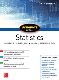 bokomslag Schaum's Outline of Statistics, Sixth Edition